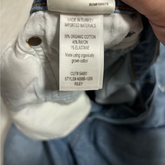 Agolde Riley Straight Crop in Blitz - Picture 3 of 6